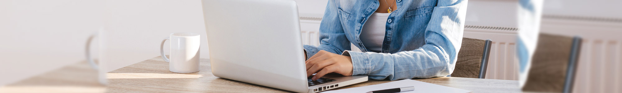 woman using a laptop computer